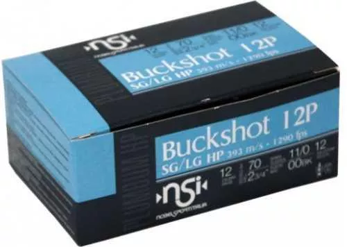 12 Gauge 10 Rounds Ammunition FALSEbel Sport 2 3/4" 12 Pellets Lead #00 Buck