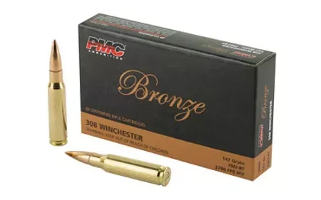 308 Win 147gr FMJ Bronze 20rd