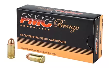 380 ACP FMJ | 90 Grain | 50 Count Bronze