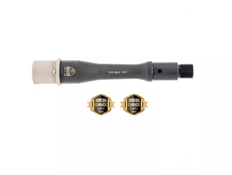 6” Faxon Firearms Match 300 Blackout Gunner 1×5 Nitride Barrel