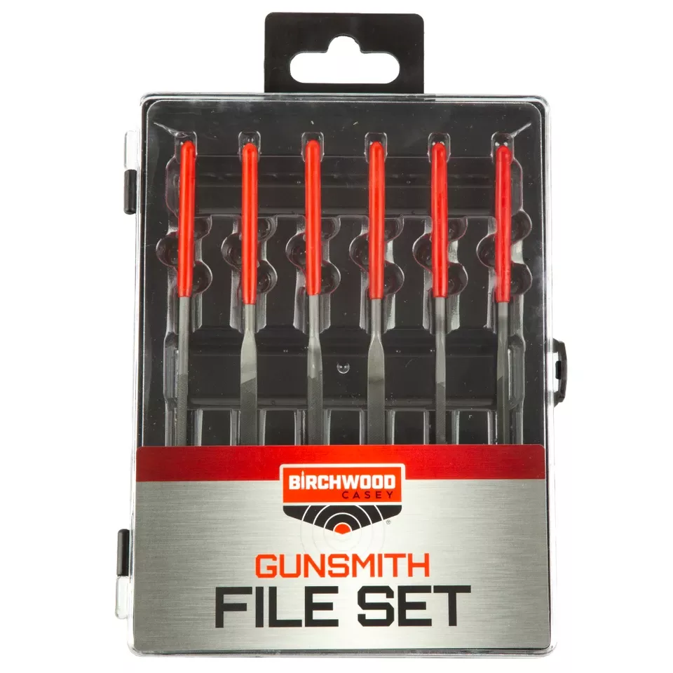 6-Piece Black/Red Gunsmithing File Set
