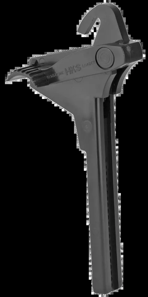 Adjustable HKS 451 Single Stack Mag Loader for Multi-Caliber Pistols - Black Plastic Finish