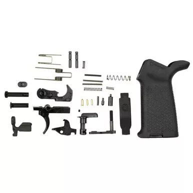 Aero Precision AR-15 Lower Parts Kit with Magpul MOE Grip and Trigger Guard Black