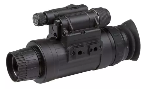 Agm Global Vision 11W14122104021 Wolf-14 NW2 Monocular 1x27mm Black Generation 2+ White Phosphor Level 2