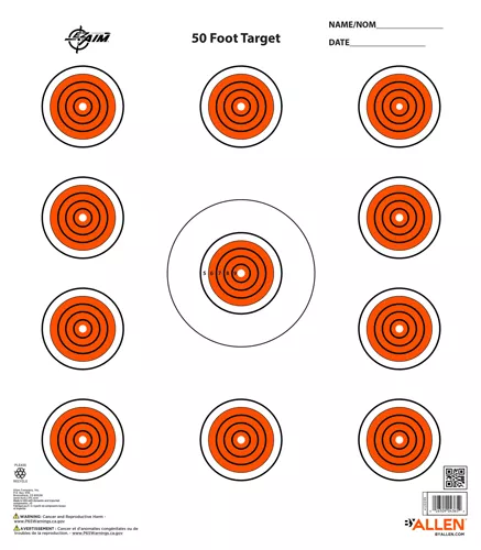 ALLEN EZ AIM 11 SPOT TARGET – 13-PK 12″X12″