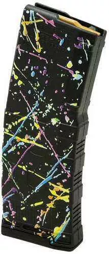 Amend2 556Mod3Neon30 Mod-3 30+1 5.56 Nato Fits AR-15 Neon Splatter Polymer