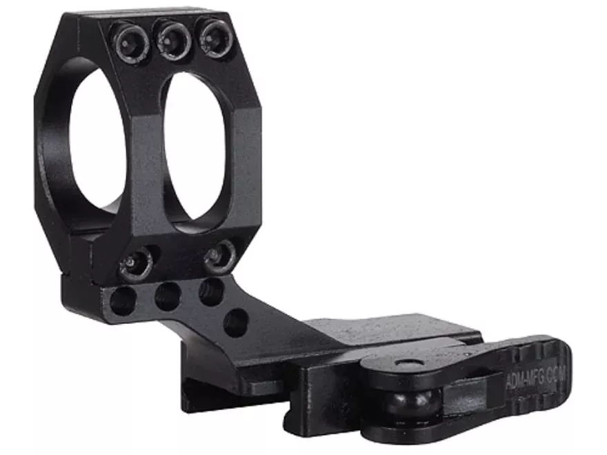 American Defense AD-68C Cantilever 30mm QD Picatinny Ring Matte Black High