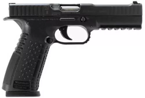American Precision Strike One Semi-Automatic Pistol 9mm Luger 5" Barrel (2)-10Rd Magazines Silver Cerakote Finish
