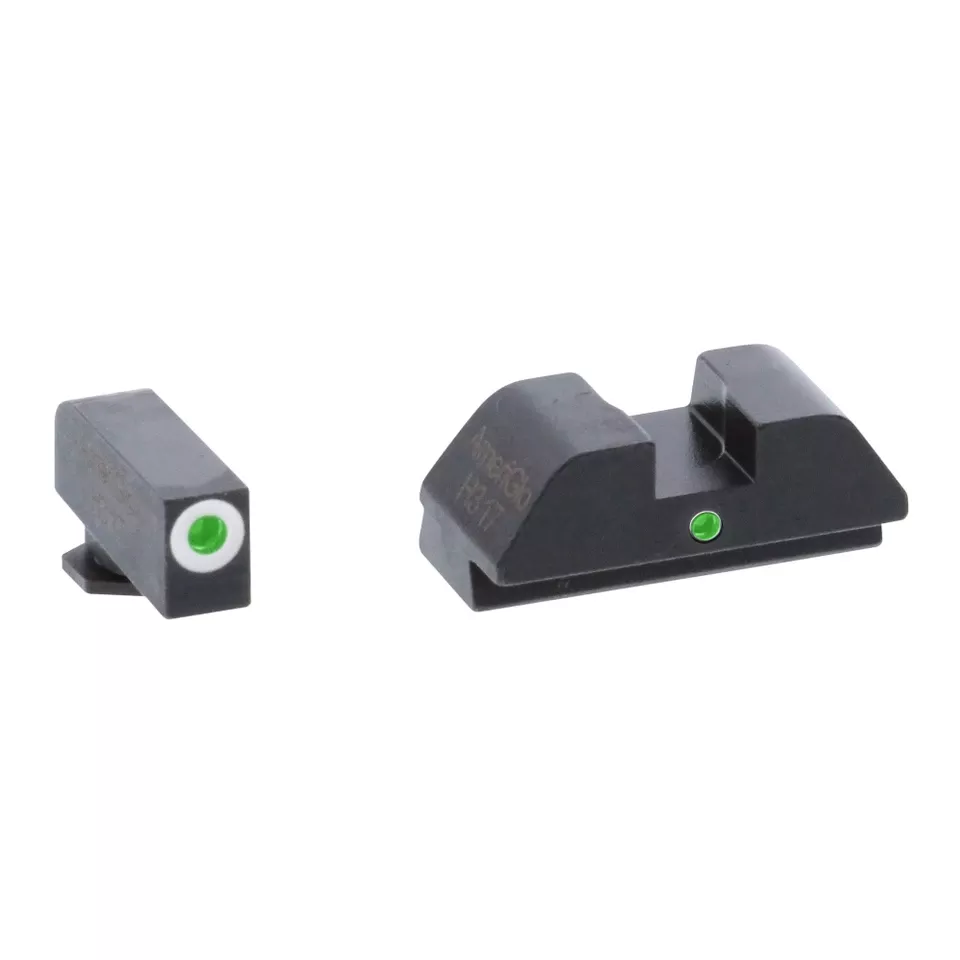 AMERIGLO I-DOT Sights for Glock 42/43 White/Green