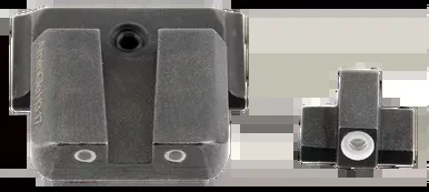 AmeriGlo SW801 Classic Tritium Sight Set for Smith & Wesson M&P Green Tritium White Outline Front Sight-Green Tritium White Outline Rear Sight