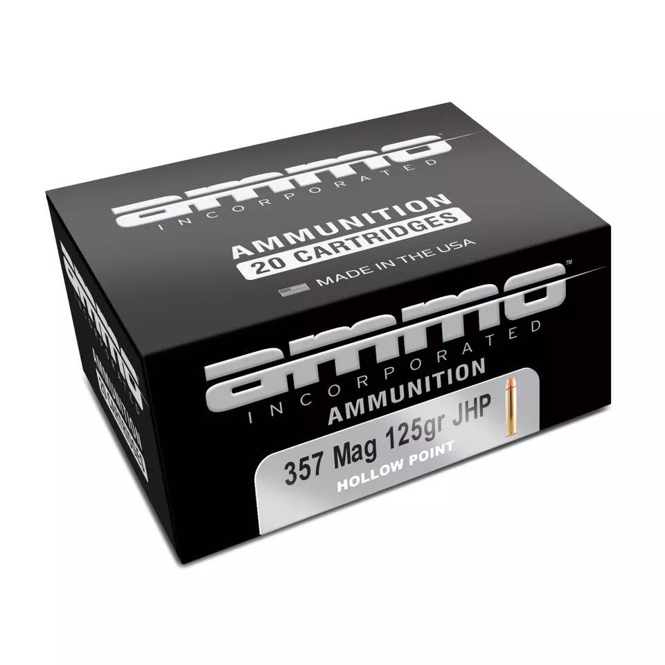 AMMO INC .357 Magnum 125 Grain JHP 20-Round Box