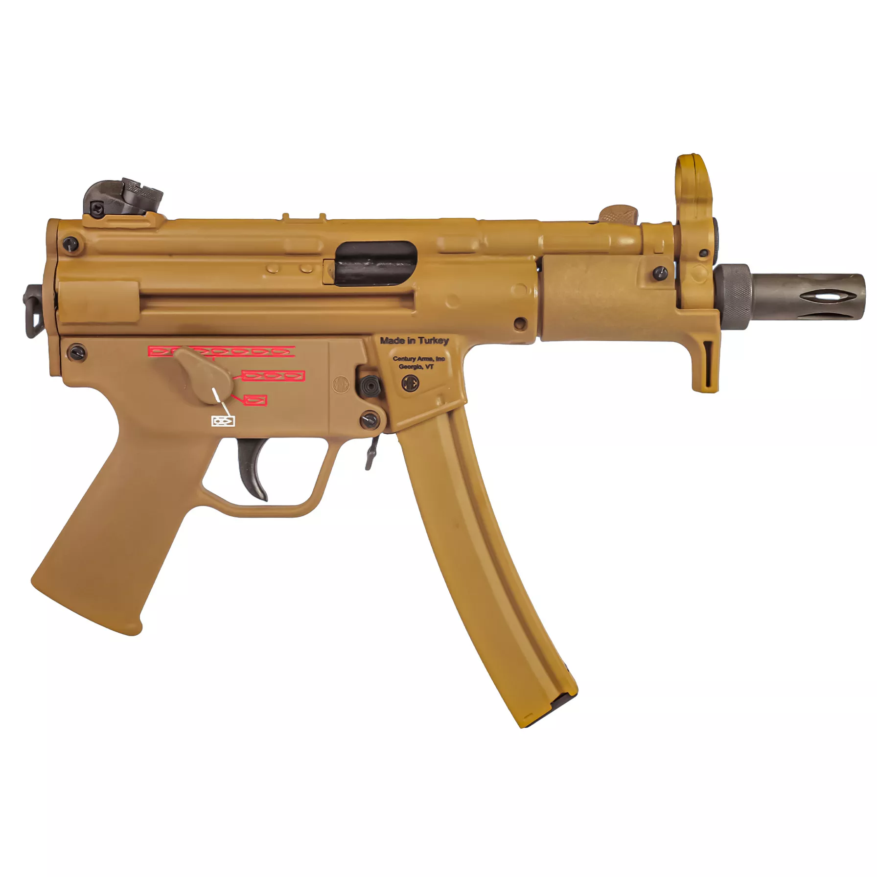 AP5-P NAVY 9MM 5.8″ 30RD FDE