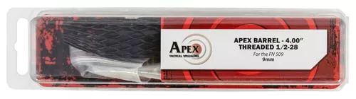 Apex Tactical 105072 Apex Drop-In9mm Luger 4" Black Melonite Finish Stainless Steel Material with Threading for FN 509