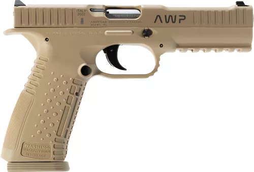 APF STRIKE ONE 9MM 5″ BBL – 3-DOT SIGHT 2 17RD MAGS TAN