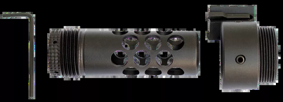 AR-15 Shroud Adapter for ASR, Aluminum, Black Finish, Includes Barrel Nut - TNW Firearms ASRXADPTXXXXBKXX