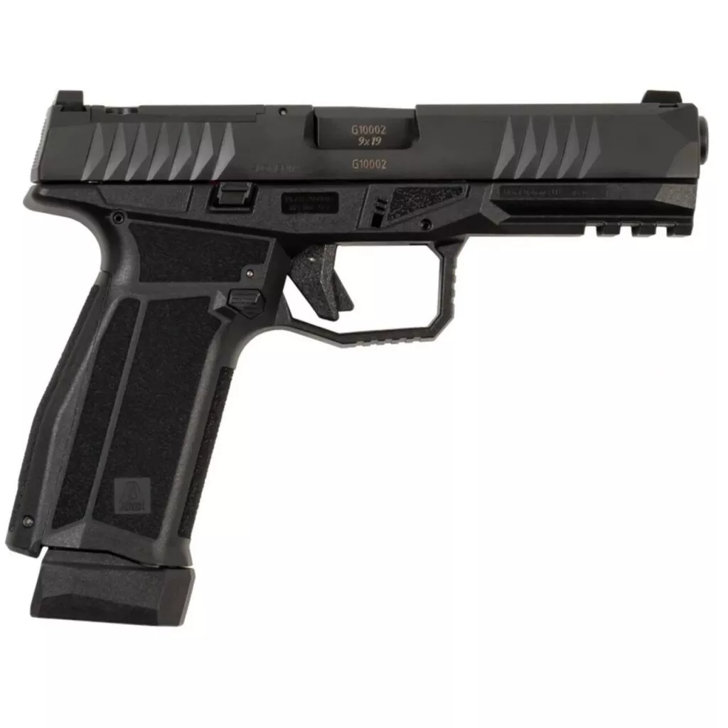 Arex Delta Gen 2 L OR Handgun 9mm Luger 17(1)&19(1)rd Magazines 4.5″ Barrel Black