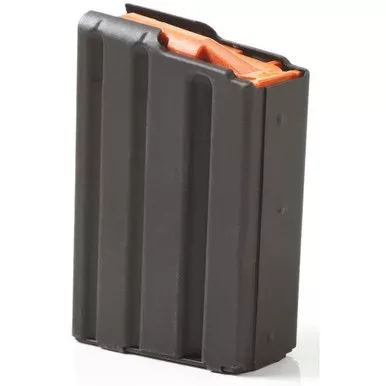 Asc Magazine AR-15 .223 Remington 10-Round Aluminum Black with Orange Follower