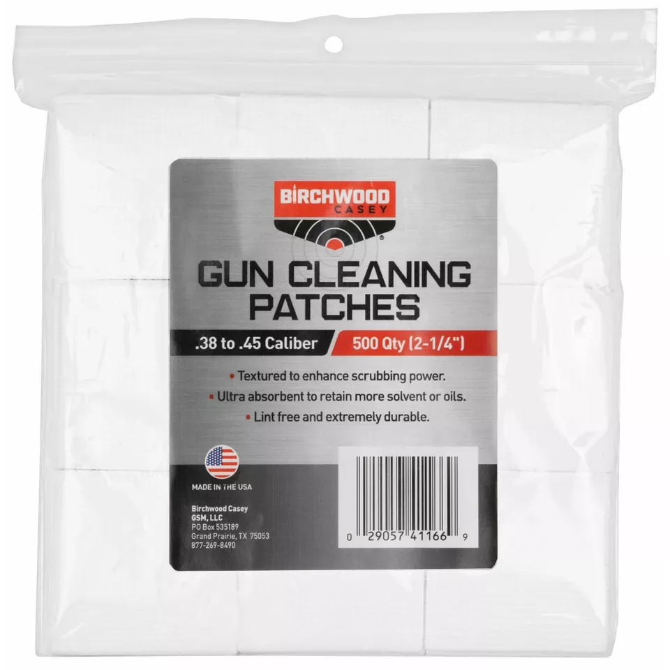 B/C Patches for .38-.45 Caliber, 500 Pack