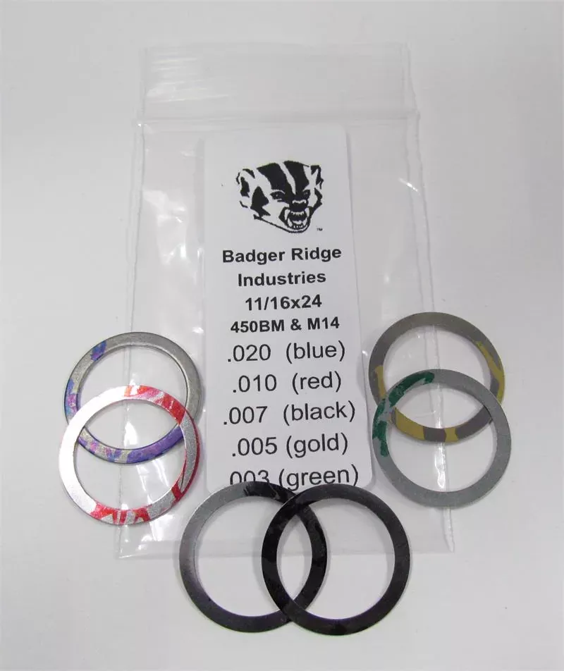 Badger Ridge Ind Shim Kit – 450 Bushmaster – 11/16″