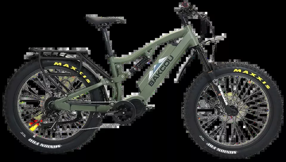 Bakcou Storm 25 E-Bike: Medium Matte Black Frame with Bafang M620 Ultra Motor and SRAM 9-Speed Components