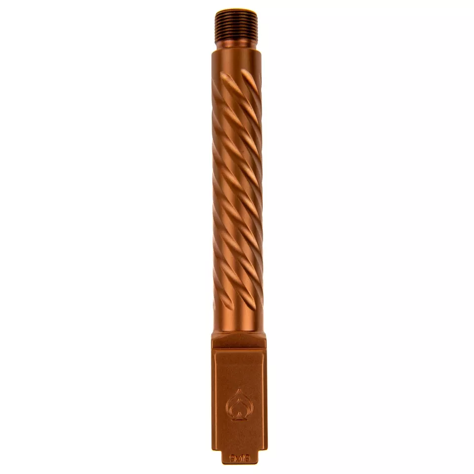 Ballistic Barrel for Glock 17 Threaded Fluted Copper