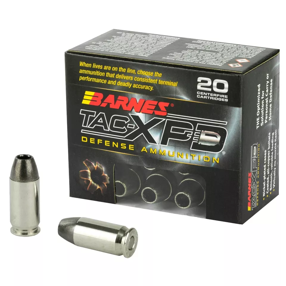 BARNES TAC-XPD .45 ACP 185 Grain Hollow Point Ammunition - 20 Rounds