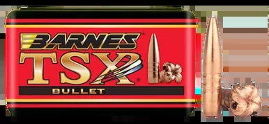 Barnes TSX 6mm, 243 Caliber (.243 Diameter) Bullets 85 Grain Hollow Point Boat Tail Box of 50