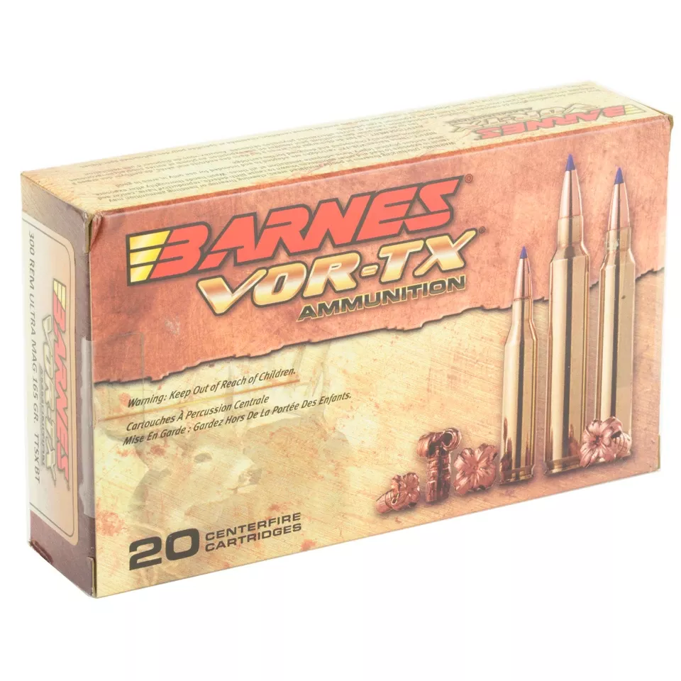 Barnes VOR-TX 300 RUM 165 Grain TTSX Ammunition - 20 Rounds