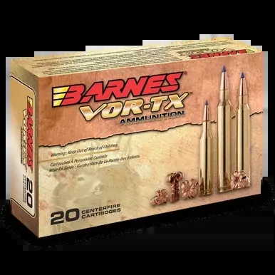 Barnes VOR-TX Rifle Ammo 300 WSM, TTSX BT, 150 Grains, 3310 fps, 20 Rounds