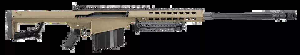 Barrett M82A1 .416 Rifle with 29" Fluted Barrel and FDE Cerakote Finish