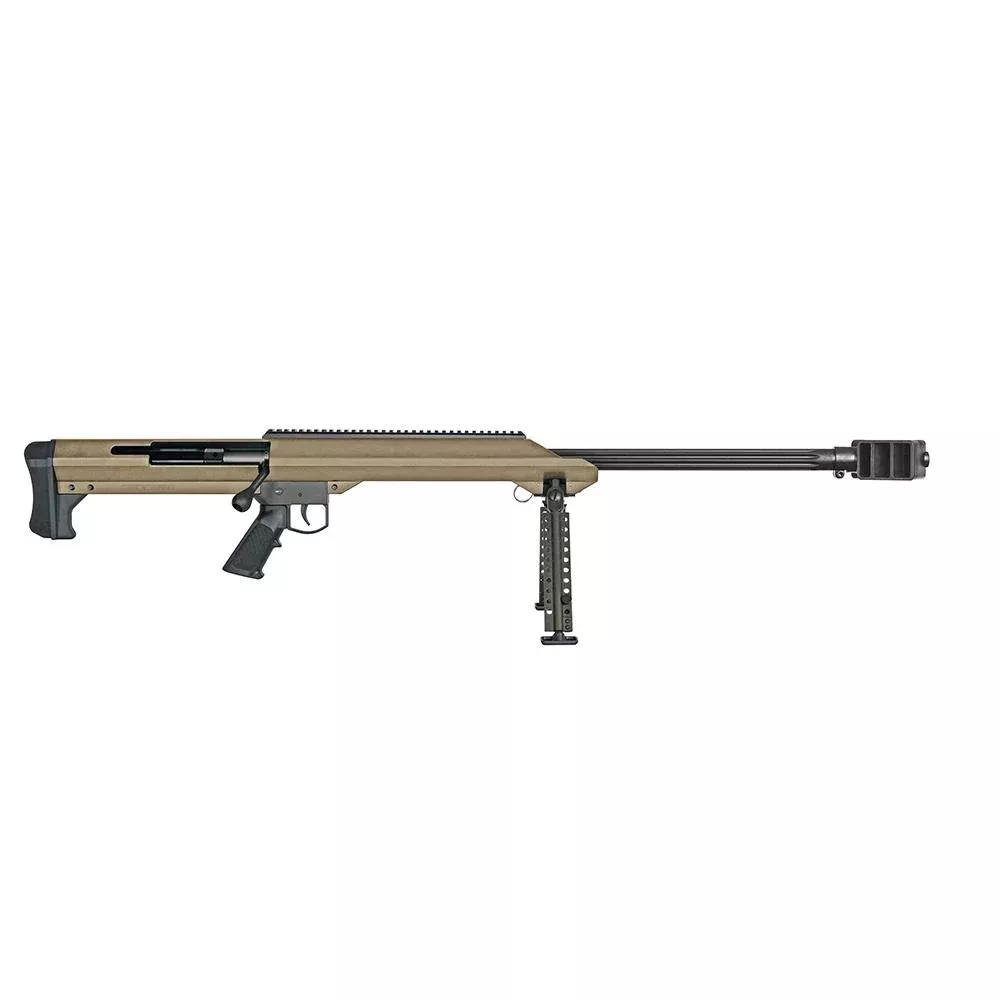 Barrett Model 99 Rifle 50 BMG Single Shot 29″ Fluted Barrel FDE Finish w/Bipod and Pelican Hardcase