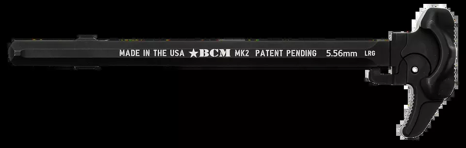 BCM GFHMK2LRG Asymmetric MK2 AR-15 Charging Handle - Black 7075 T-6 Aluminum
