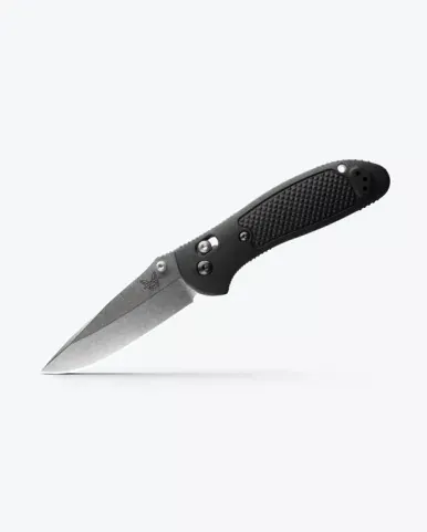 Benchmade Griptilian, Black Grivory, 3.45″ Folding Drop-Point