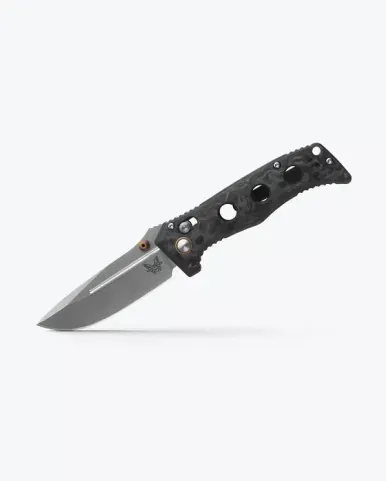 Benchmade Mini Adamas, Marbled Carbon Fiber, 3.25″ Folding Drop-point
