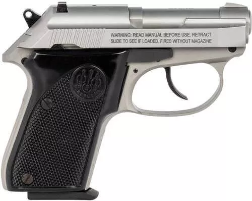 Beretta 3032 Pistol 32 ACP 2.40" Barrel 7 Round Stainless Steel Frame With Black Grip