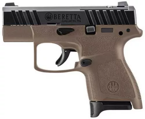 Beretta APX A1 Carry Single Action Semi-Automatic Pistol 9mm Luger 2.9" Barrel (1)-8Rd Magazine Night Sights Matte Black Slide Wolf Gray Polymer Finish