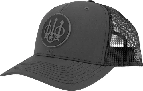 BERETTA CAP JS TRUCKER CIRCLE – PATCH MESH BACK CHARCOAL/BLACK