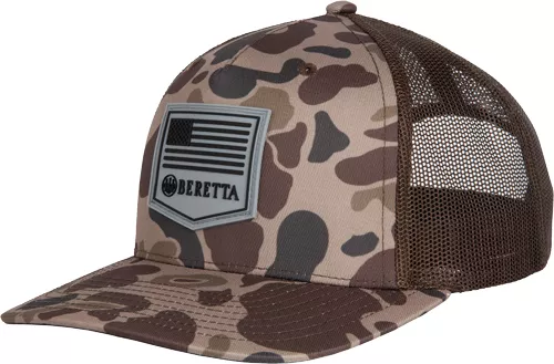 BERETTA CAP PM TRUCKER R 112 – RUBBER PATCH BROWN DUCK CAMO