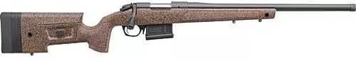 Bergara B14 HMR Bolt Action Rifle .22-250 Remington 24" Free-Floating Black Cerakote Barrel (1)-5Rd Magazine Drilled & Tapped Adjustable Cheekpiece Mini-Chassis Synthetic Stock Speckled Brown Finish