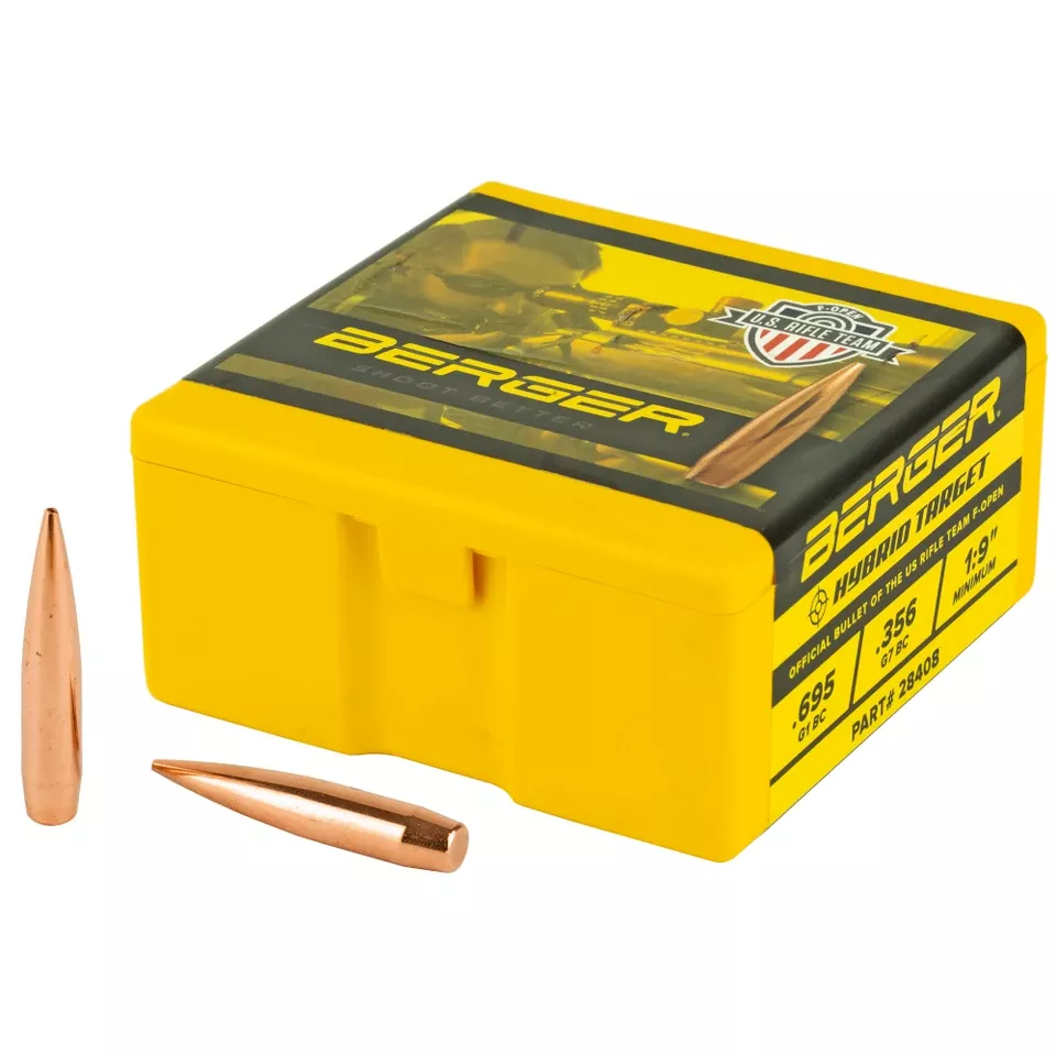 Berger 7mm 184gr Hybrid Target Bullets - 100 Count