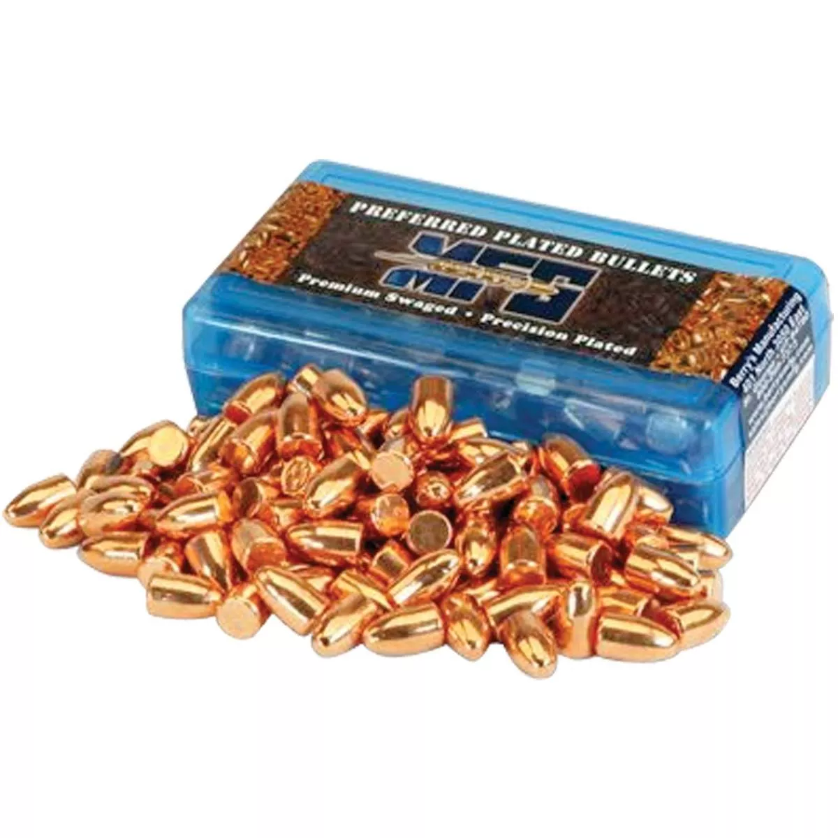 Berry’s Preferred Plated Pistol Bullets .380 cal .356″ 100 gr HBRN 1000/ct
