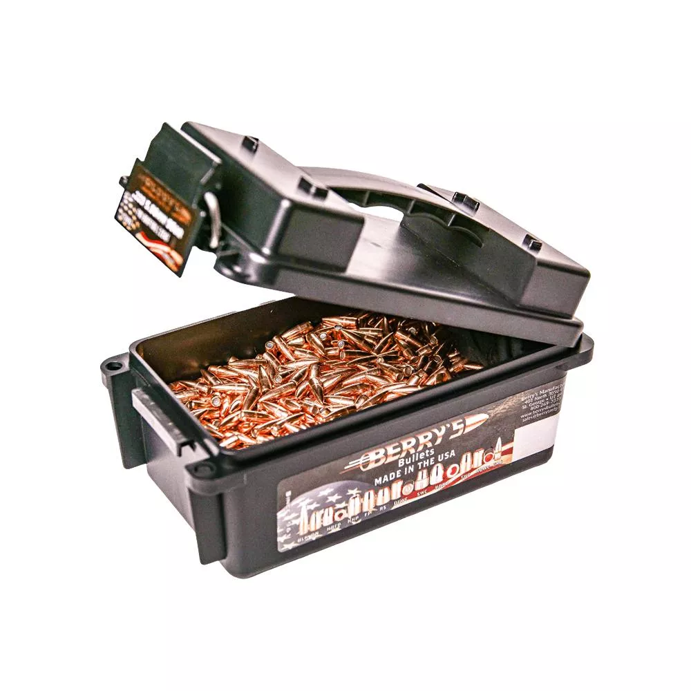 Berry’s Rifle Bullets .223/5.56mm .224″ 62 gr FMJ-BT 1500/ct