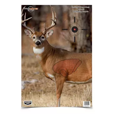 Birchwood Casey 16.5×24″ Pregame Whitetail Deer Targets, 3 Pack