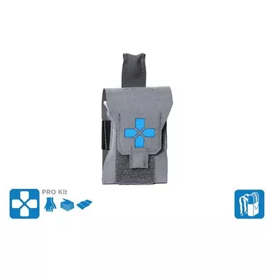 Blue Force Gear Nano Trauma Kit Wolf Gray (Includes QuikClot Hemostatic Dressing)