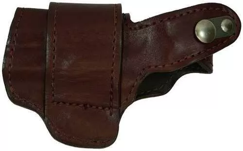 Bond Arms Leather Driving Holster RH 3″ Barrel Brown with Henna Stitching