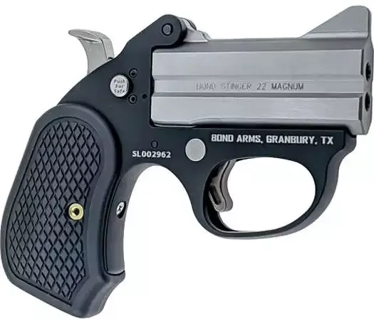 Bond Arms Stinger Fireball Hgd 22 Wmr 3 In O/u Aluminum SS Matte Frame W/ B6 Extend Grips