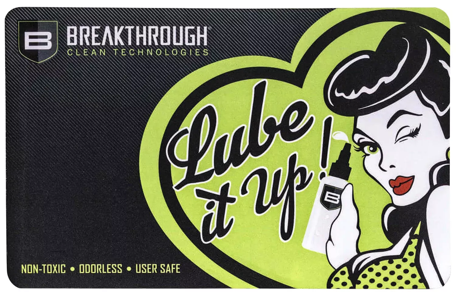 Breakthrough Clean BTRGMP Pistol Cleaning Mat Neoprene/Polyester 17″ Long Breakthrough Cleaning Products Illustration
