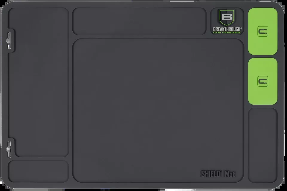 Breakthrough Clean BTSGMH Shield Mat in Gray/Green PVC - 17.88"x11.88"