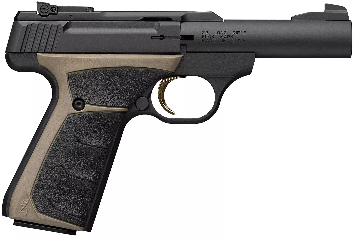 Browning 051603490 Buck Mark Micro Bull 22 LR 10+1 4″ Matte Blued Bull Barrel, Matte Black Serrated Slide, Matte Black Aluminum Frame, UFX Overmolded Grip