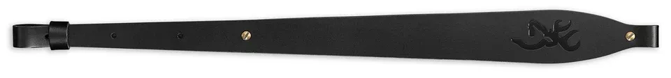 Browning 122499 Big Buckmark Black Leather Adjustable Rifle Sling